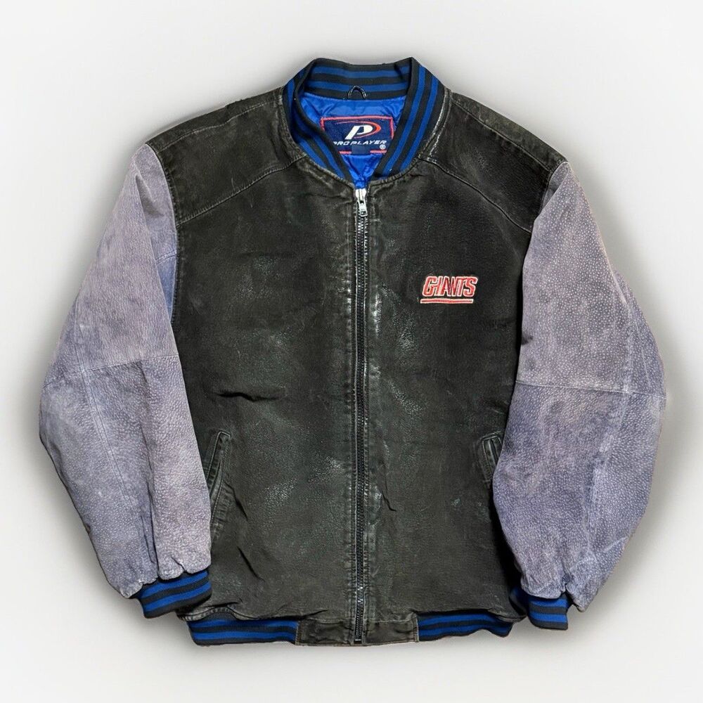 Vintage 1990’s Pro Player New York Giants Varsity Jacket Men’s Size Large Faded